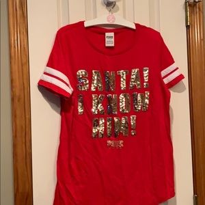 Christmas PINK Short Sleeved Shirt